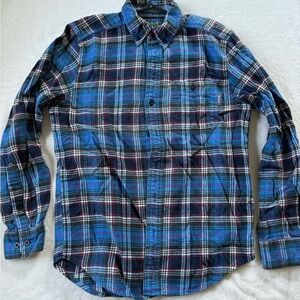 Woolrich Blue Checkered Men's Flannel